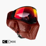 Carbon ZERO PRO Paintball Mask - Blood - More Coverage