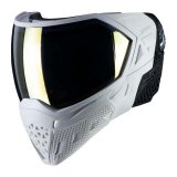 Empire EVS Mask - White/White with Gold & Clear Lenses
