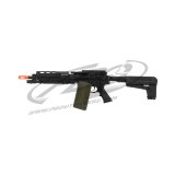 Krytac Full Metal Trident LMG Enhanced Airsoft AEG Light Machine Gun with Keymod - Black
