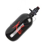 Ninja SL Carbon Fiber Air Tank w/ Adjustable Regulator - 45/4500 - Black/Red