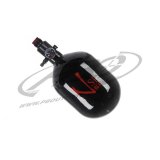 Ninja SL Carbon Fiber Air Tank w/ Adjustable Regulator - 50/4500 - Black/Red
