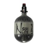Ninja Carbon Fiber HPA Tank - 50/4500 LITE - Adjustable Reg - Grey