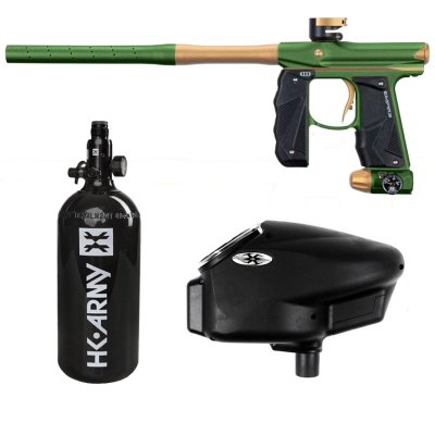 Empire Mini GS Paintball Marker Kit Olive Tan Dust w 2 PC Barrel