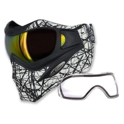 V-Force Grill Paintball Mask - SE Webbing w/ Metamorph & Clear Lenses