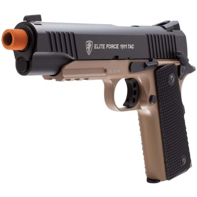 Elite Force Full Metal Gen 3 1911 Tactical CO2 Airsoft Gas Blowback Pistol Desert & Black