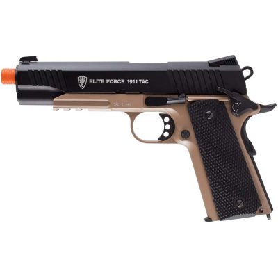 Elite Force Full Metal Gen 3 1911 Tactical CO2 Airsoft Gas Blowback Pistol Desert & Black