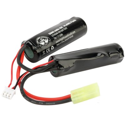 High Powered Airsoft 7.4v 2000mAh 15C Nunchuck Type Li-Ion Battery