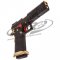 Armorer Works HX2002 Hi-Capa Gas Blowback Airsoft Pistol - Black Slide/Black Frame/Gold Barrel